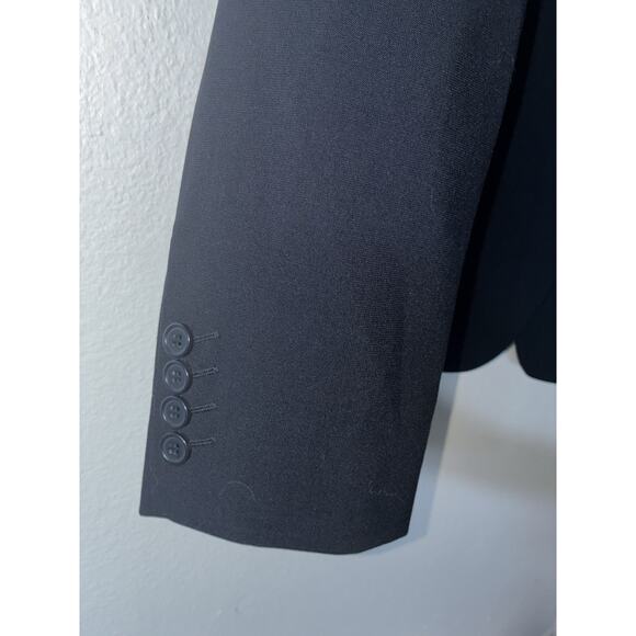 Simon Jersey Blazer Women's XL 24 Navy Blue Suit Jacket Washable New NWT - Picture 3 of 11